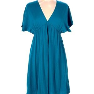 Deep V Neck  Cover up Casual Teal Dress by MOSSIMO Supply Womens Small